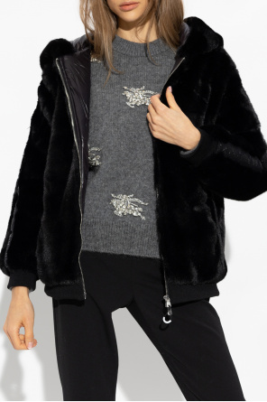 Ea7 fur jacket discount
